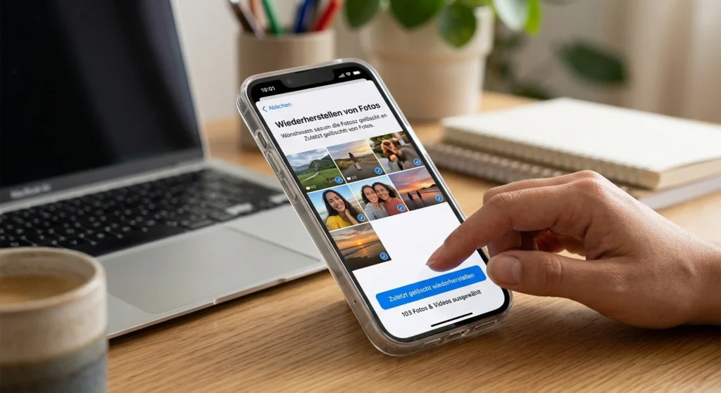 gelöschte fotos wiederherstellen iphone mit icloud backup