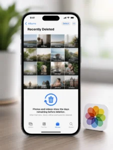 gelöschte Fotos iPhone wiederherstellen im Zuletzt gelöscht Ordner Anleitung