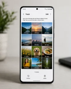 samsung galerie papierkorb gelöschte fotos wiederherstellen smartphone anleitung